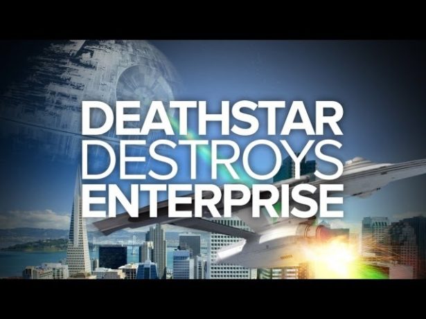 Estrela da Morte destrói Enterprise