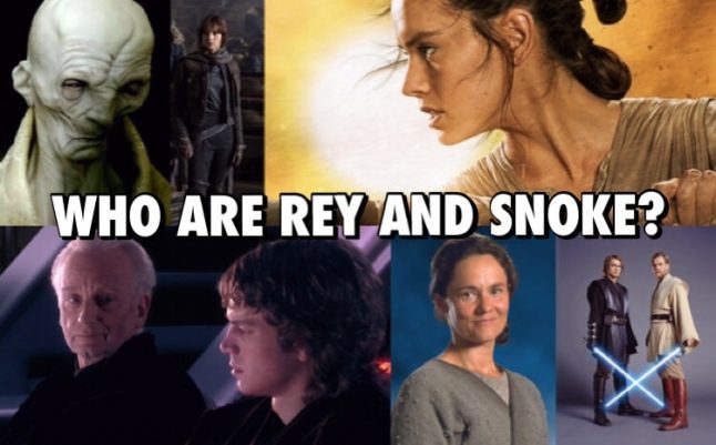 Snoke é Darth Plagueis? Rey é filha de Luke? Finn tem a Força?