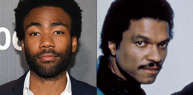 Versão jovem de Lando Calrissian e intérprete original são vistos juntos