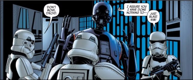 Robô pessimista de Rogue One pode ter sido recuperado pelo Império