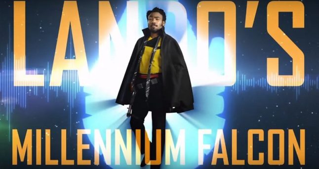 Donald Glover apresenta a Millennium Falcon em novo vídeo