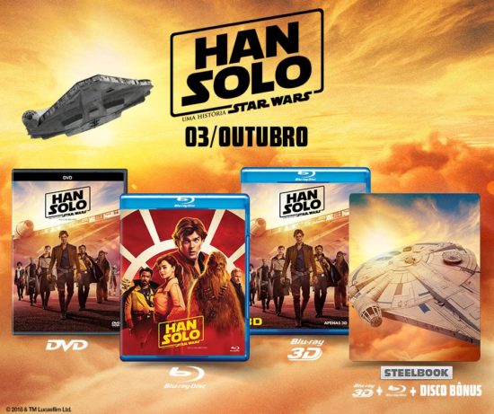Filme de Han Solo chega as lojas brasileiras em 3 de Outubro