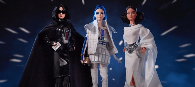 Mattel revela coleção de Barbies de Star Wars