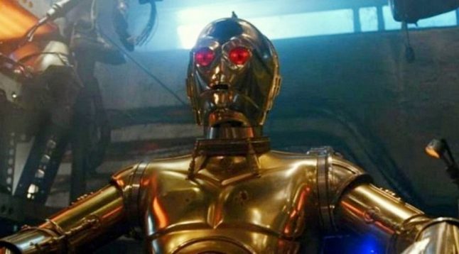 A razão dos olhos vermelhos de C-3PO será surpreendente