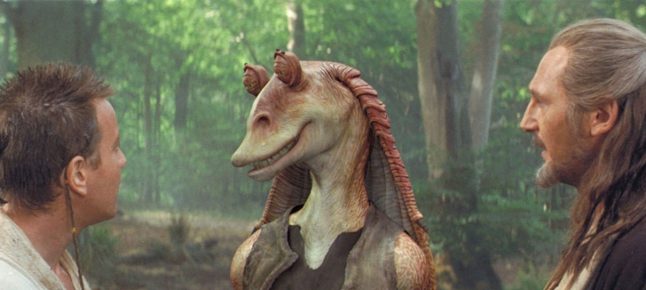 Liam Neeson, o Qui-Gon Jinn da franquia, defende ator de Jar Jar Binks