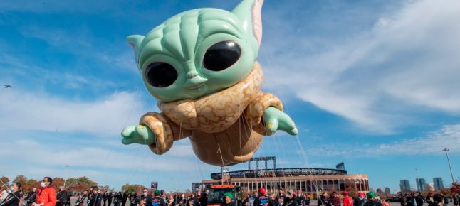 Baby Yoda invade desfiles de Ação de Graças nos EUA